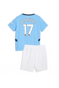 Manchester City Kevin De Bruyne #17 Babytruitje Thuis tenue Kind 2024-25 Korte Mouw (+ Korte broeken)